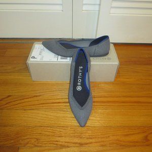NIB Rothy's Cloud Grey Birdseye Points 6